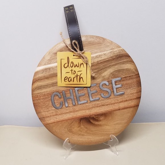 Wooden Acacia 10" Charcuterie Board / Trivet Serveware - Picture 1 of 9